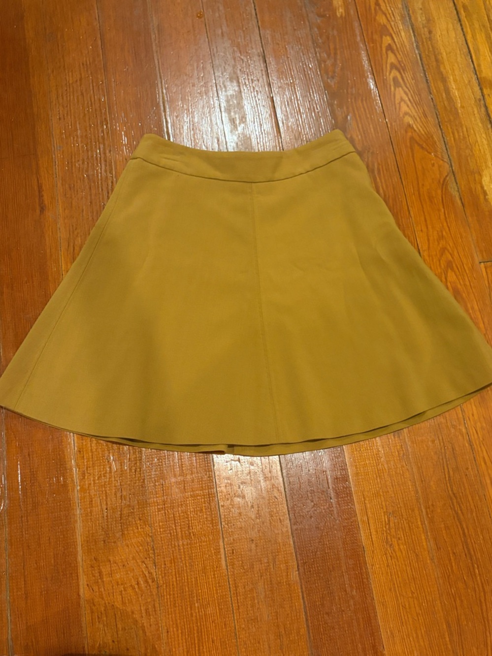 LOFT Mustard Circle Skirt